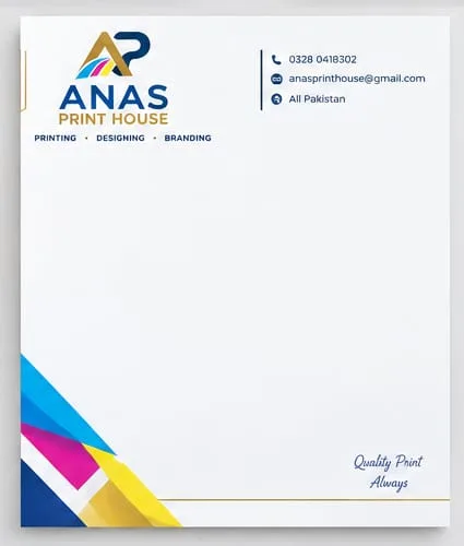 Custom Printed Letterheads in Pakistan | Premium Business Letterhead Printing