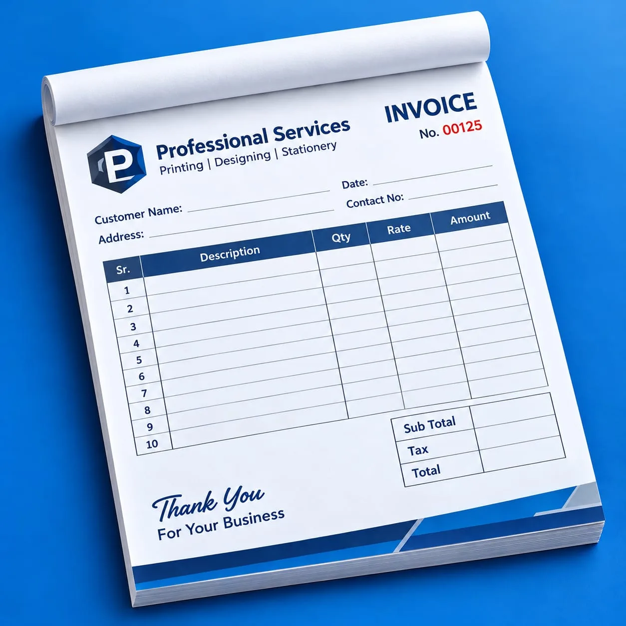 Bill Books & Invoice Pads