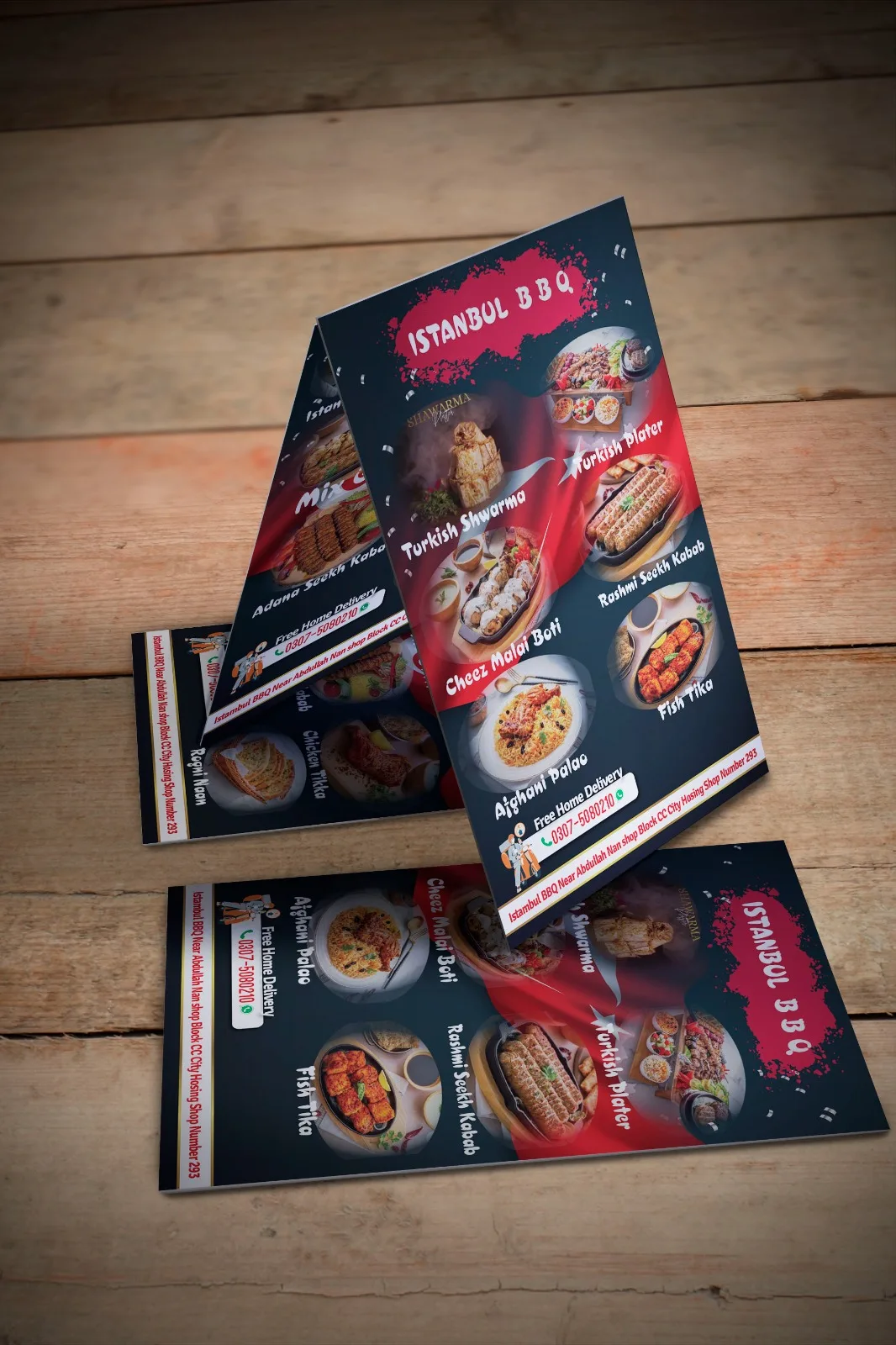 Restaurant Menu Cards