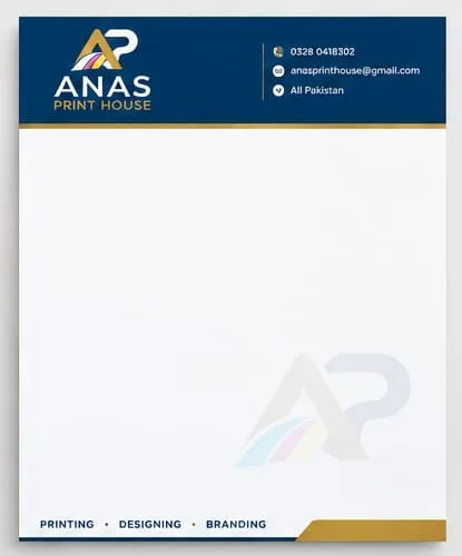 Custom Printed Letterheads in Pakistan | Premium Business Letterhead Printing