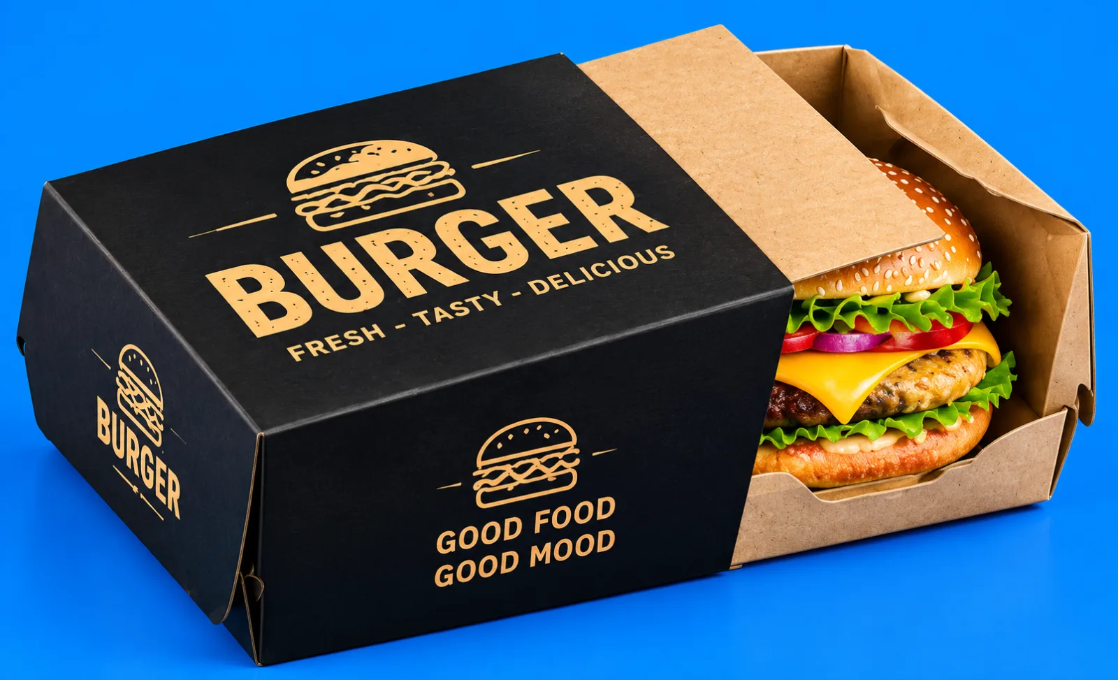 Custom Burger Boxes & Fries Packaging
