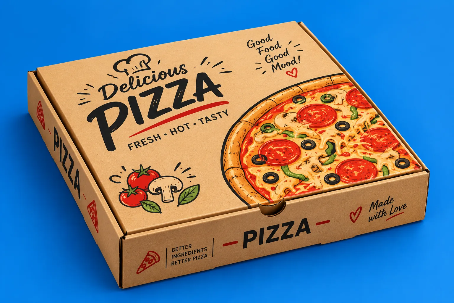 Pizza Boxes - Art Card & Corrugated Boxes
