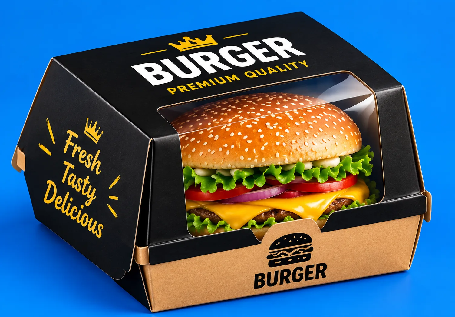 Custom Burger Boxes & Fries Packaging