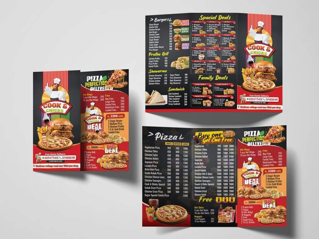 Restaurant Menu Cards