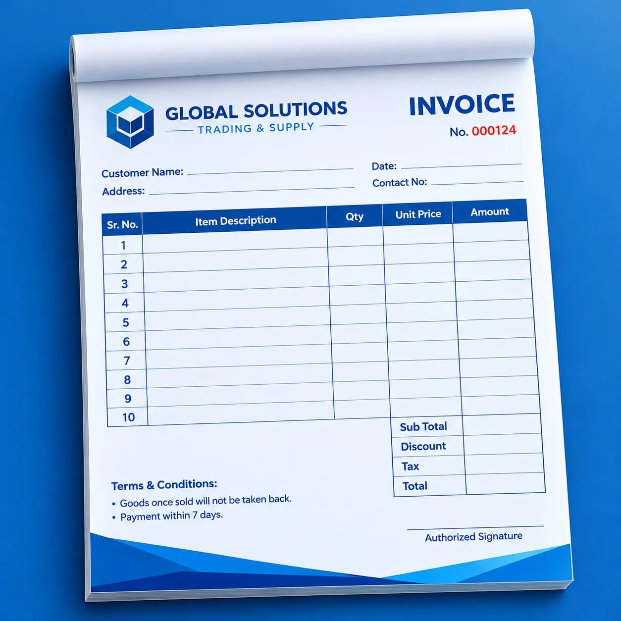 Bill Books & Invoice Pads