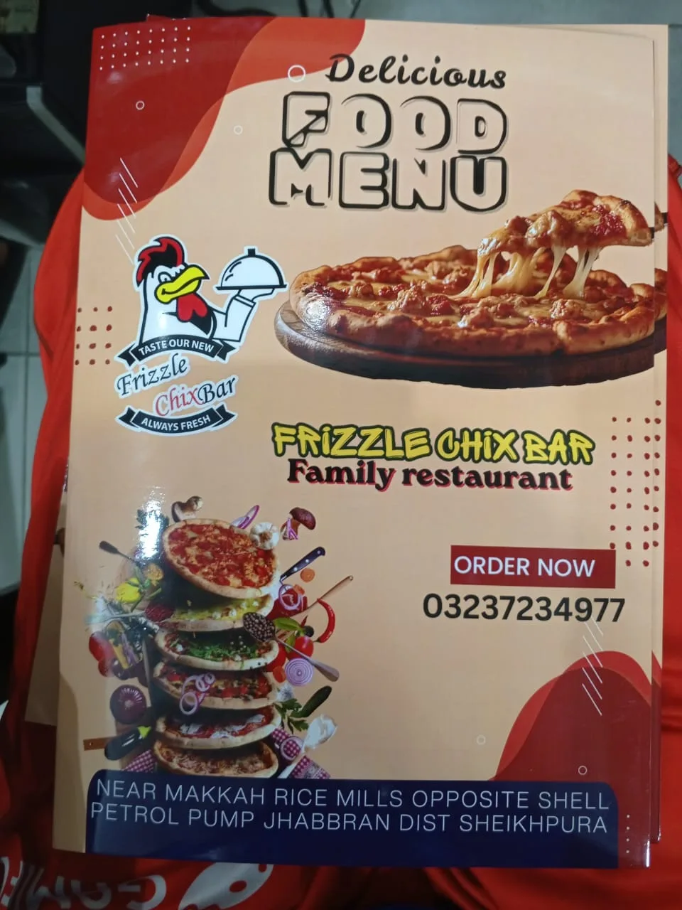 Restaurant Menu Cards